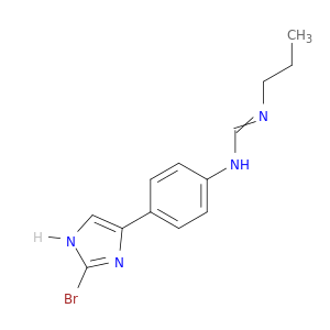 Methanimidamide, N-[4-(2-bromo-1H-imidazol-4-yl)phenyl]-N'-propyl-