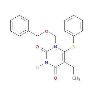2,4(1H,3H)-Pyrimidinedione,5-ethyl-1-[(phenylmethoxy)methyl]-6-(phenylthio)-