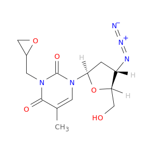 Thymidine, 3'-azido-3'-deoxy-3-(oxiranylmethyl)-