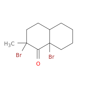 1(2H)-Naphthalenone, 2,8a-dibromooctahydro-2-methyl-