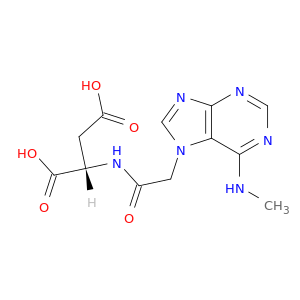 L-Aspartic acid, N-[2-[6-(methylamino)-7H-purin-7-yl]acetyl]-