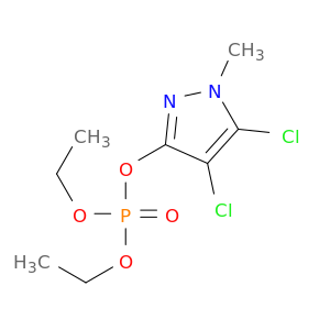Phosphoric acid, 4,5-dichloro-1-methyl-1H-pyrazol-3-yl diethyl ester