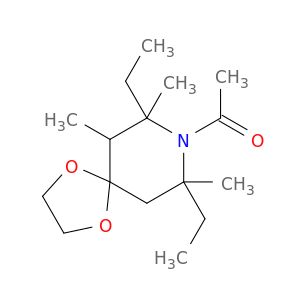1,4-Dioxa-8-azaspiro[4.5]decane, 8-acetyl-7,9-diethyl-6,7,9-trimethyl-