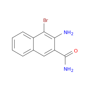 2-Naphthalenecarboxamide, 3-amino-4-bromo-