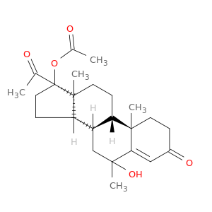 PERNI-4-ENE-3,20-二酮,17-(乙酰氧基)-6-羟基-6-甲基-(6α)-