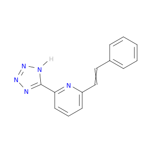 Pyridine, 2-(2-phenylethenyl)-6-(1H-tetrazol-5-yl)-
