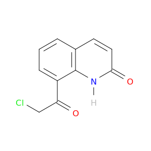 2(1H)-Quinolinone, 8-(chloroacetyl)-