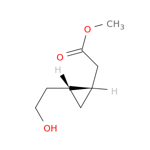 Cyclopropaneacetic acid, 2-(2-hydroxyethyl)-, methyl ester, cis-