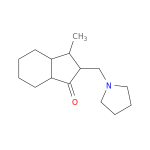 1H-Inden-1-one, octahydro-3-methyl-2-(1-pyrrolidinylmethyl)-