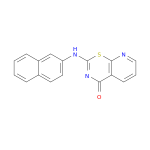 4H-Pyrido[3,2-e]-1,3-thiazin-4-one, 2-(2-naphthalenylamino)-