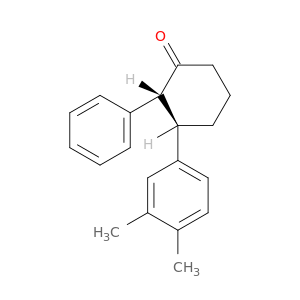 Cyclohexanone, 3-(3,4-dimethylphenyl)-2-phenyl-, trans-