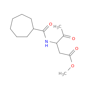 Pentanoic acid, 3-[(cycloheptylcarbonyl)amino]-4-oxo-, methyl ester