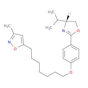 Isoxazole,5-[7-[4-[4,5-dihydro-4-(1-methylethyl)-2-oxazolyl]phenoxy]heptyl]-3-methyl-,(R)- (9CI)