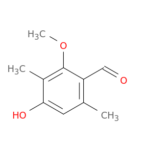 Benzaldehyde, 4-hydroxy-2-methoxy-3,6-dimethyl-