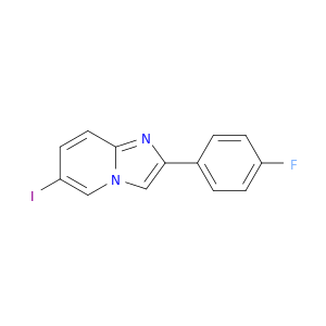 Imidazo[1,2-a]pyridine, 2-(4-fluorophenyl)-6-iodo-