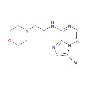 Imidazo[1,2-a]pyrazin-8-amine, 3-bromo-N-[2-(4-morpholinyl)ethyl]-