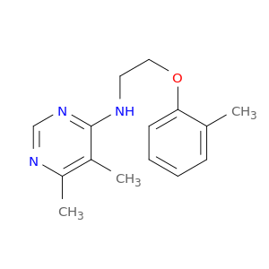 4-Pyrimidinamine, 5,6-dimethyl-N-[2-(2-methylphenoxy)ethyl]-