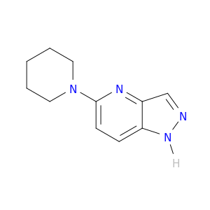 1H-Pyrazolo[4,3-b]pyridine, 5-(1-piperidinyl)-