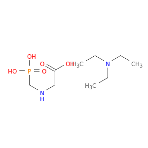 Glycine, N-(phosphonomethyl)-, compd. with N,N-diethylethanamine(1:1)
