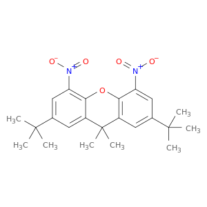 9H-Xanthene, 2,7-bis(1,1-dimethylethyl)-9,9-dimethyl-4,5-dinitro-