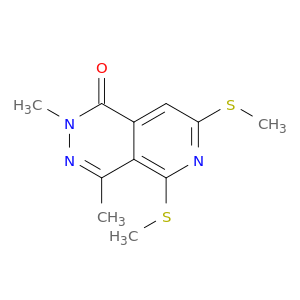 Pyrido[3,4-d]pyridazin-1(2H)-one, 2,4-dimethyl-5,7-bis(methylthio)-