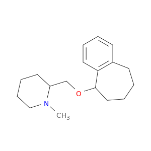 1-methyl-2-[(6,7,8,9-tetrahydro-5h-benzo[7]annulen-5-yloxy)methyl]piperidine