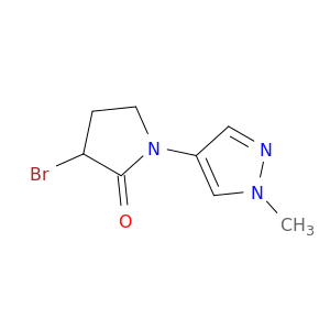 3-bromo-1-(1-methyl-1H-pyrazol-4-yl)pyrrolidin-2-one