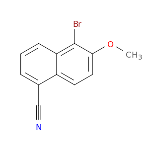 1-Naphthalenecarbonitrile, 5-bromo-6-methoxy-