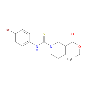 ETHYL 1-[(4-BROMOPHENYL)THIOCARBAMOYL]PIPERIDINE-3-CARBOXYLATE