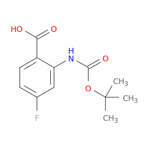 2-((tert-Butoxycarbonyl)amino)-4-fluorobenzoic acid