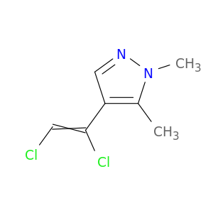 1H-Pyrazole, 4-(1,2-dichloroethenyl)-1,5-dimethyl-