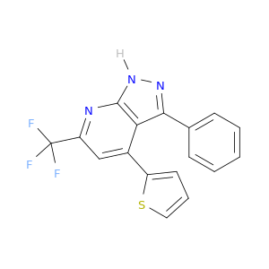 1H-Pyrazolo[3,4-b]pyridine, 3-phenyl-4-(2-thienyl)-6-(trifluoromethyl)-