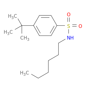 Benzenesulfonamide, 4-(1,1-dimethylethyl)-N-hexyl-