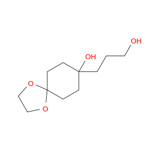 1,4-Dioxaspiro[4.5]decane-8-propanol, 8-hydroxy-