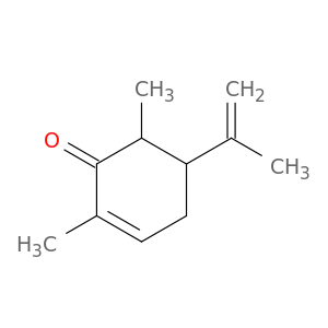 2-Cyclohexen-1-one, 2,6-dimethyl-5-(1-methylethenyl)-