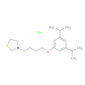 3-{4-[3,5-di(propan-2-yl)phenoxy]butyl}-1,3-thiazolidine hydrochloride(1:1)