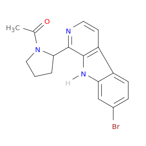 Pyrrolidine, 1-acetyl-2-(7-bromo-9H-pyrido[3,4-b]indol-1-yl)-