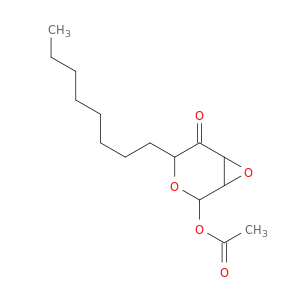 3,7-Dioxabicyclo[4.1.0]heptan-5-one, 2-(acetyloxy)-4-octyl-