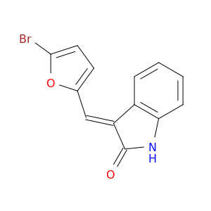 2H-Indol-2-one, 3-[(5-bromo-2-furanyl)methylene]-1,3-dihydro-, (E)-
