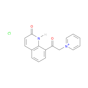 Pyridinium, 1-[2-(1,2-dihydro-2-oxo-8-quinolinyl)-2-oxoethyl]-, chloride