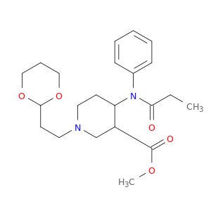 3-Piperidinecarboxylicacid, 1-[2-(1,3-dioxan-2-yl)ethyl]-4-[(1-oxopropyl)phenylamino]-, methyl ester