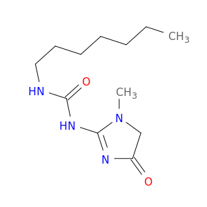 Urea, N-(4,5-dihydro-1-methyl-4-oxo-1H-imidazol-2-yl)-N'-heptyl-