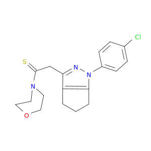 2-[1-(4-chlorophenyl)-1,4,5,6-tetrahydrocyclopenta[c]pyrazol-3-yl]-1-(morpholin-4-yl)ethanethione