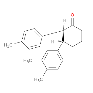 Cyclohexanone, 3-(3,4-dimethylphenyl)-2-(4-methylphenyl)-, trans-