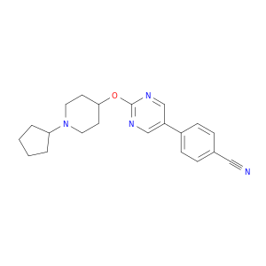 Benzonitrile, 4-[2-[(1-cyclopentyl-4-piperidinyl)oxy]-5-pyrimidinyl]-