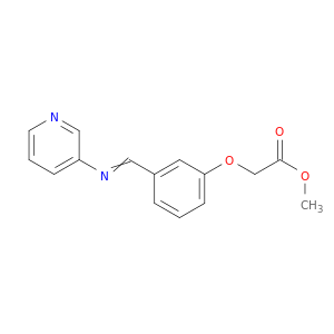 Acetic acid, [3-[(3-pyridinylimino)methyl]phenoxy]-, methyl ester