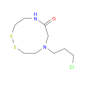 1,2,5,8-Dithiadiazecin-6(3H)-one, 8-(3-chloropropyl)hexahydro-