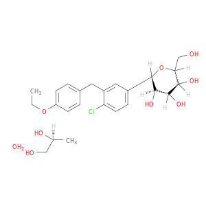 (1S)-1,5-脱水-1-C-[4-氯-3-[(4-乙氧基苯基)甲基]苯基]-D-葡萄糖醇与(2S)-1,2-丙二醇水合物