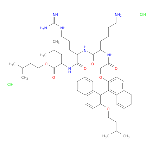 N-[2-[[(1S)-2'-(3-甲基丁氧基)[1,1'-联萘]-2-基]氧基]乙酰基]-D-赖氨酰-D-精氨酰-L-亮氨酸 3-甲基丁基酯盐酸盐