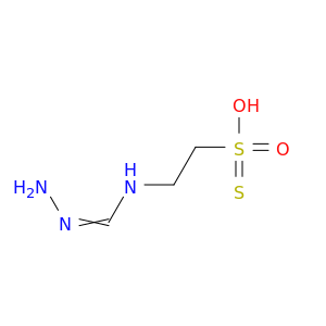 Ethanesulfonothioic acid, 2-[(aminoiminomethyl)amino]-